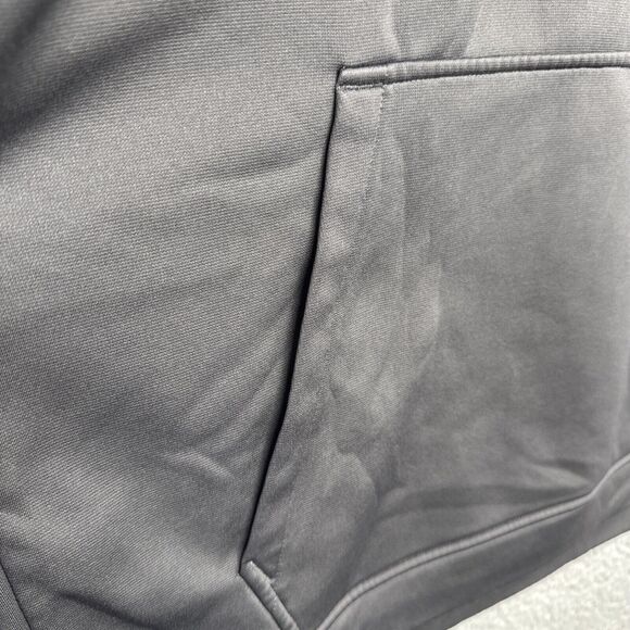 Men’s Under Armour Hooded Sweatshirt-Loose Fit Large Coldgear Gray/Red - Picture 3 of 8